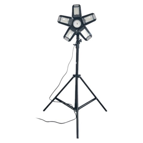 LAMPA WARSZTATOWA SKŁADANA RIGEL LED 5-SKRZDŁOWA 55W +STATYW