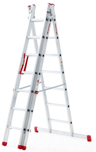 DRABINA TRZYELEMENTOWA 3X9 SZCZEBLI AK280.3SC - F. SCHODOWA
